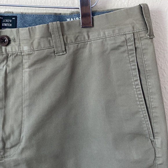 J.Crew Men’s Chino Sage Green Stretch Shorts 9’ Size 35 - Picture 5 of 15